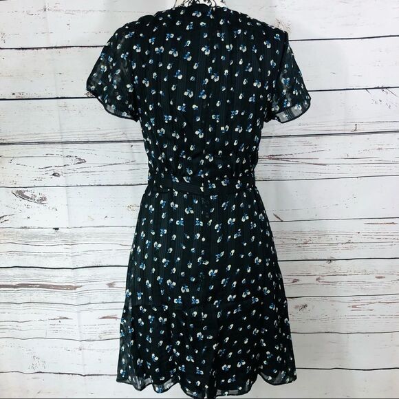 Revolve The East Order Ami Floral Mini Dress Sea Flower S - Picture 4 of 11